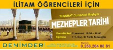 Mezhepler Tarihi Kursumuz Başlamıştır