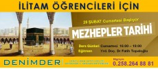 Mezhepler Tarihi Kursumuz Başlamıştır